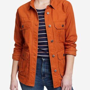 Eddie Bauer Ryderwood Burnt Orange Shirt Jacket Shacket L